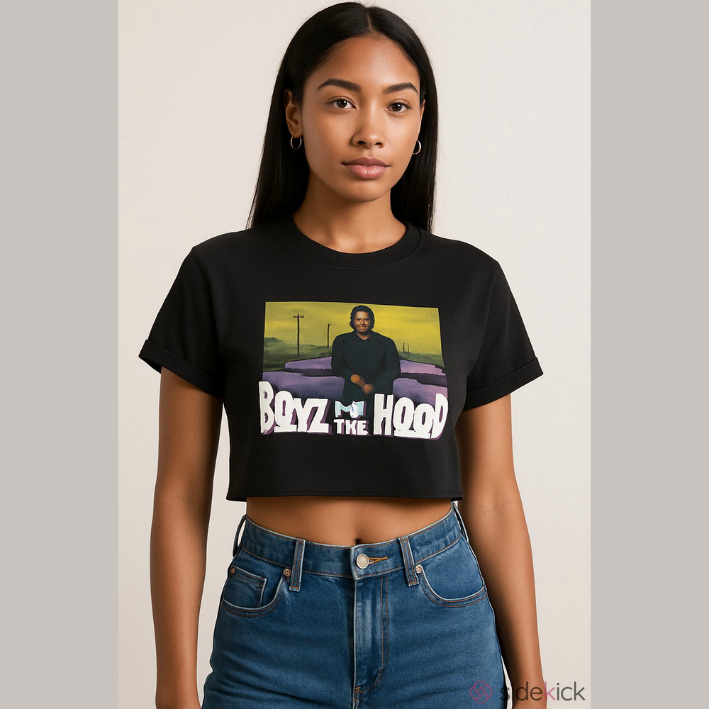 Cross Colours Post Hip Hop Nation Ya Dig‎ Vintage Style Boys N’ The Hood L Crop